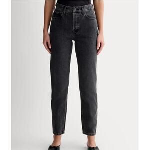 Everlane The '90s Cheeky Women's Jean 28 Straight Leg Button Fly Washed Black